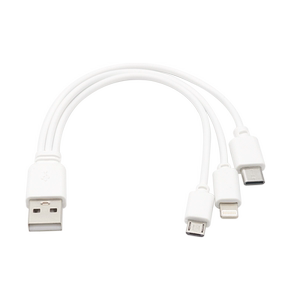 One -dragging three mobile phone charging cable three -in -one interface data cable short -term car USB charger charger power supply power supply power super short multi -function multi -port suitable Apple Huawei Android typec
