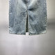 Retro denim skirt for women 2025 spring new Hong Kong style breasted high waist slimming mid-length A-line hip skirt