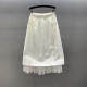 Mesh spliced ​​casual skirt for women 2025 summer new fashionable and versatile loose loose slim A-line long skirt