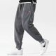 Cordy -lush pants men's winter plus thickened thermal pants loose pants casual sports pants bouquet foot Haron trousers
