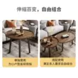 Bắc Âu hiện đại ánh sáng đơn giản sang trọng căn hộ nhỏ bàn cà phê phòng khách nhà sofa sáng tạo bàn trà tròn đơn giản bên bàn 