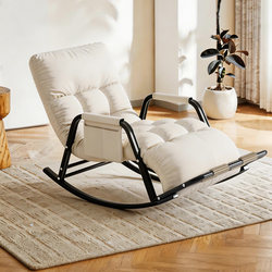 Sanmeng Rocking Chair Recliner for Adults, Suitable for Sleeping, Trendy Single Lazy Sofa for Balcony, Living Room, Home Use Leisure Chair