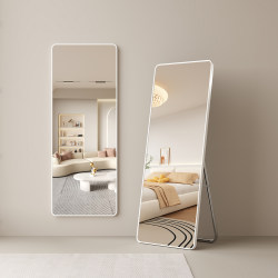 Full-Length Mirror for Dressing, Floor-Standing Mirror for Home Use, Wall-Mounted Mirror for Girls' Bedroom or Dormitory, Wall-Hanging 3D Fitting Mirror