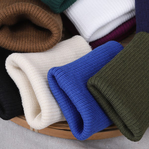 
Pure cotton seamless thread cuff fabric elastic rib knitted adult and children sweater sweatshirt down jacket trouser cuffs