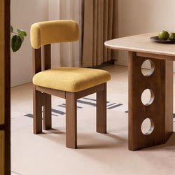 Solid Wood Dining Chair, Retro Restaurant Leisure Chair, Antique Style Backrest Chair, Home Dining Table Chair, Dining Chair, Makeup Chair