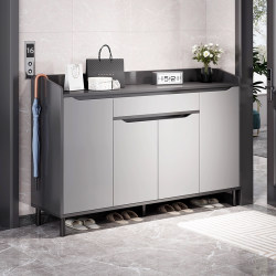 Hallway Shoe Cabinet for Home Entrance, 2026 New Model, Entryway Storage Cabinet, Integrated Wall-Mounted Solid Wood Shoe Rack