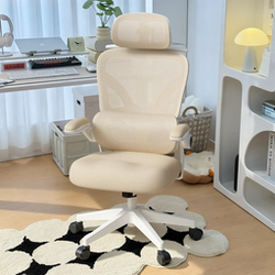 Ergonomic Chair, Computer Chair, Home Comfortable Gaming Chair, Sedentary Study Chair, Bedroom Girl's Office Chair
