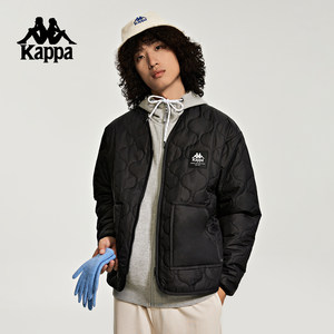 
Kappa Kapa back to back collarless cotton jacket for men 2025 new winter outdoor casual warm jacket top for women