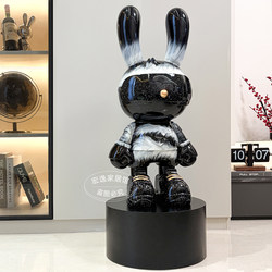 Modern High-End New Hand-Painted Space Rabbit Living Room Shop Housewarming Gift Floor-Standing Ornament Crafts Home Decoration