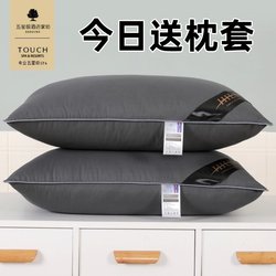 Five-Star Hotel Pillow Core Pair for Home Use with Pillowcases, Adult Neck Protection, Sleep Aid, Single Dormitory Whole Head