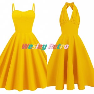 American retro fairy -gas port, the goddess of sexy and thin vacation, picnic picnic hanging neck, high waist, grew up dressing dress summer