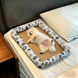 
Dog mat for sleeping in all seasons, summer dog mat, sleeping mat, rattan pet supplies, West Highland