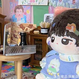 
Cotton doll boy and girl take photos and display props doll accessories toys 15cm 20cm laptop mirror