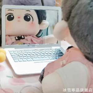 15cm20cm laptop mirror cotton doll photo display props bjd doll accessories