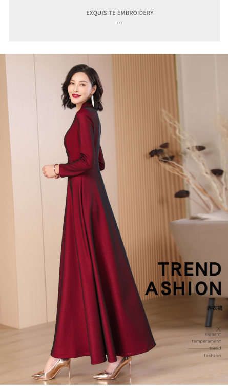 High Waist Cotton Pleated Skirt With Green Chinese Style Print For Spring Women Wardrobe main image 1