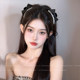 Princess head clip women's high-end 2025 new style bow hair clip side bangs hair accessories clip headgear
