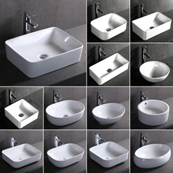 German Quality Countertop Basin Small Size Balcony Countertop Wash Basin Ceramic Wash Basin Single Basin Bathroom Basin