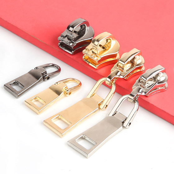 
No. 3 No. 5 No. 8 metal zipper puller accessories pull tab long pendant pants clothes bag zipper down jacket puller
