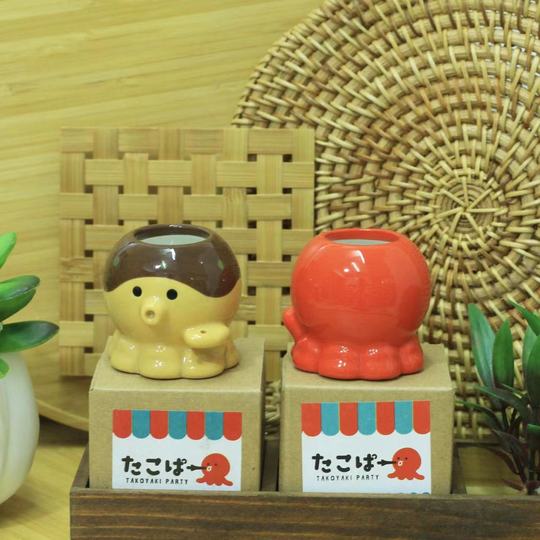 OKUMEYR Ceramic Toothpick Holder - Cute Flower Pot Design For Toothpicks, Earrings & Small Accessories - Japanese Style Home Decor