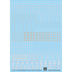 【Inflammation】1:100/144 Ghost/Original (Warning/Alert/Label). Fluorescent Water Sticker【White Orange】