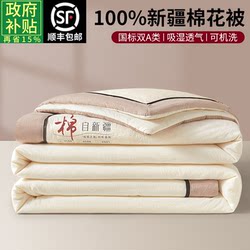 Pure Cotton Quilt, Air-Conditioning Quilt, Summer Cooling Quilt, 100% Cotton Quilt Core, Xinjiang First-Grade Long-Staple Cotton Thin Quilt, Machine Washable