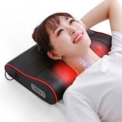 Large Massage Pillow, Full-Body Multifunctional Massager, Home-Use Pillow, Electric Kneading Neck, Waist, Back, Shoulder, Hot Compress Massage Pillow