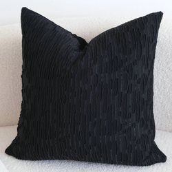 Black and White ins Style Modern Minimalist Sofa Throw Pillow Light Luxury Personality Distressed Style Pillowcase Cushion Lumbar Pillow