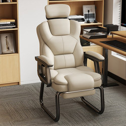Computer Chair, Home-Use Bow-Shaped Gaming Chair, Comfortable for Long Sitting, Study Desk Office Chair, Reclining Bedroom Leisure Sofa Chair