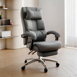 Office Boss Chair, Comfortable for Long Sitting, Lunch Break Computer Chair, Reclining Sofa Seat, Study Desk Chair, Backrest Swivel Chair