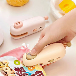 Snack Sealing Machine, Small Mini Portable Plastic Sealing Machine, Household Hand-Pressed Snack Packaging Bag Heat Sealing Tool