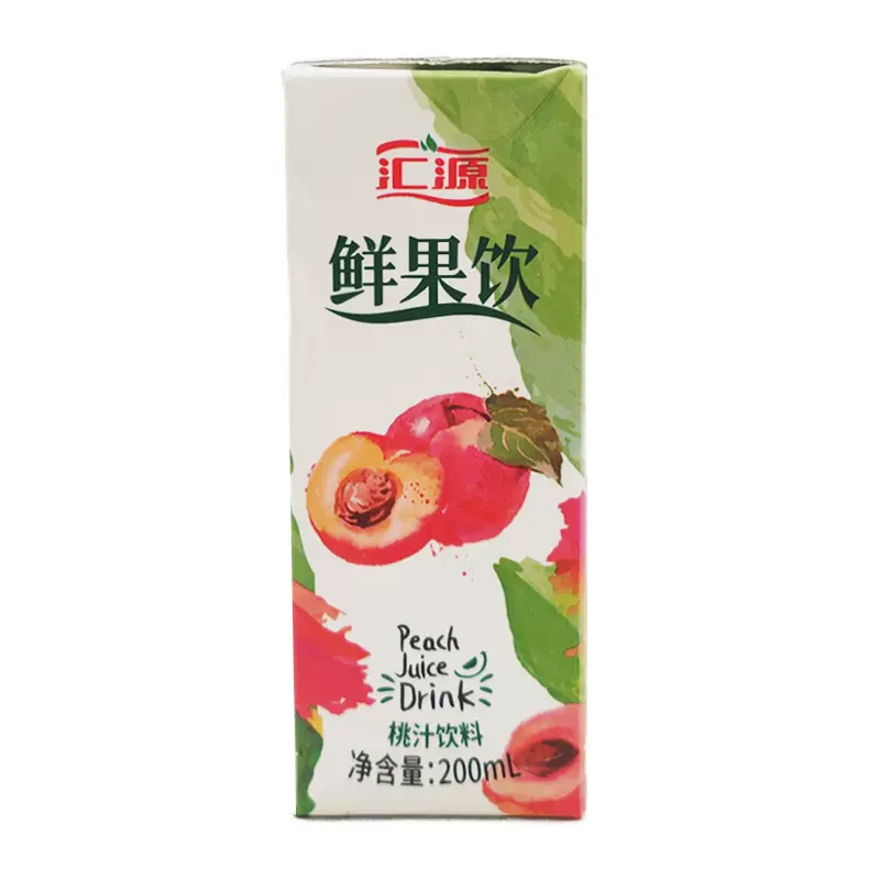 汇源果汁 鲜果饮200ml*36盒桃汁饮料 早餐搭档 自助餐/外卖饮料