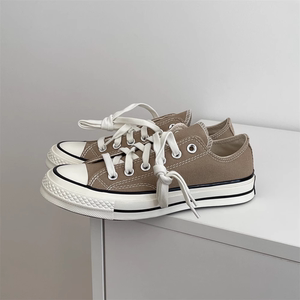 
Converse Converse 1970s old milk tea color light coffee color light khaki low-top canvas shoes 168505c
