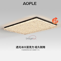 Italian Minimalist Rectangular Ultra-Bright High-End Resin Acrylic Stylish Creative 2025 New Living Room Ceiling Lamp