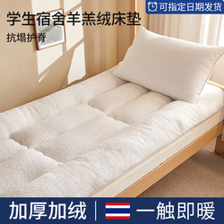 Thickened Lamb Wool Mattress for Student Dormitory, Single-Person Winter Fleece-Lined Warm Soft Mat, Home Floor Sleeping Pad