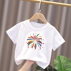 Girls' Short-Sleeved T-Shirt 2026 New Pure Cotton Baby Summer Clothes Kidsren's Clothes Baby Summer Boys' Tops Kidsren's Clothing