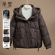 High-end brand mother's winter wear thickened down jacket 2025 new middle-aged women's clothing middle-aged and elderly style hooded jacket