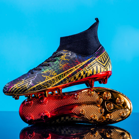 
Messi World Cup football shoes X19 male and female students AG long nails gold bottom TF broken nails children's artificial grass training