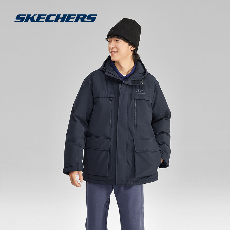 Giacca Imbottita Uomo Skechers Cappotto Caldo Invernale con