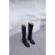 IORE designer original minimalist versatile wild leather thick heels and knee boots but knee boots