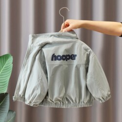 Boys' Stand-Collar Jacket Spring 2026 New Style Children's Spring Outfit Stylish Jacket Top Spring and Autumn Baby Cardigan Clothing