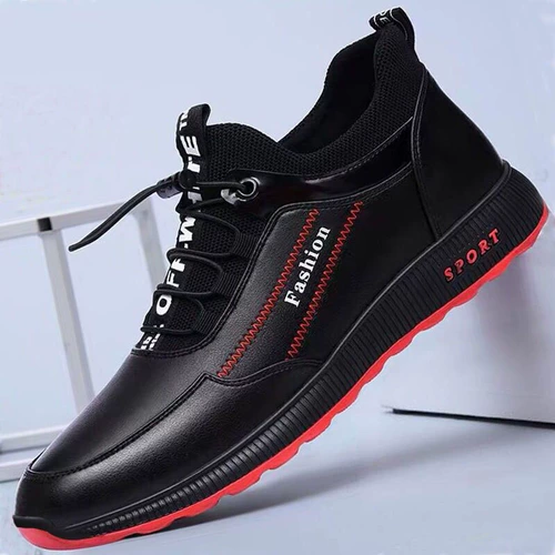Низкая мужская спортивная обувь для отдыха для кожаной обуви, универсальные кроссовки, новая коллекция, в корейском стиле, мягкая подошва