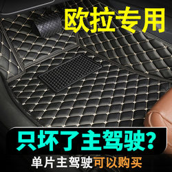 Euler Good Cat Driver's Single-Piece Floor Mat Black Cat White Cat Ballet Cat Lightning Cat Single Full-Surround Car Wire Loop Mat