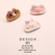 Japanese plush cartoon small animal hair clip rabbit side clip cute bangs clip top clip back head clip women's headwear