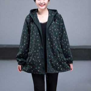 
Middle-aged and elderly coats for women in spring, autumn and winter clothes, new style, fat and large size top, mother's fashionable loose cotton jacket 200*0.5kg