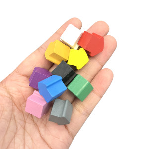 
11 Colors Little House Chess Board Game Monopoly Game Chess Strong Hand Refill Chess House Refill Game Accessories