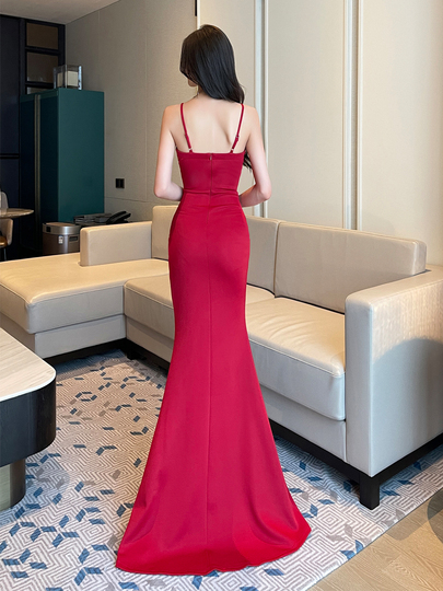 strapless open back dress AMARRA Style 94049