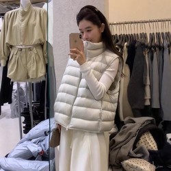 Sleeveless Short down Vest for Women, Autumn and Winter Outerwear, 2025 New Style, Fashionable, Simple, Casual, Versatile Vest Jacket, Trendy