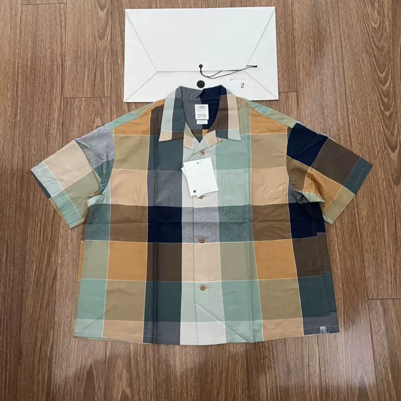 VISVIM 22SS HARMON SHIRT S/S CHECK 格子短袖襯衫全真絲SILK-Taobao