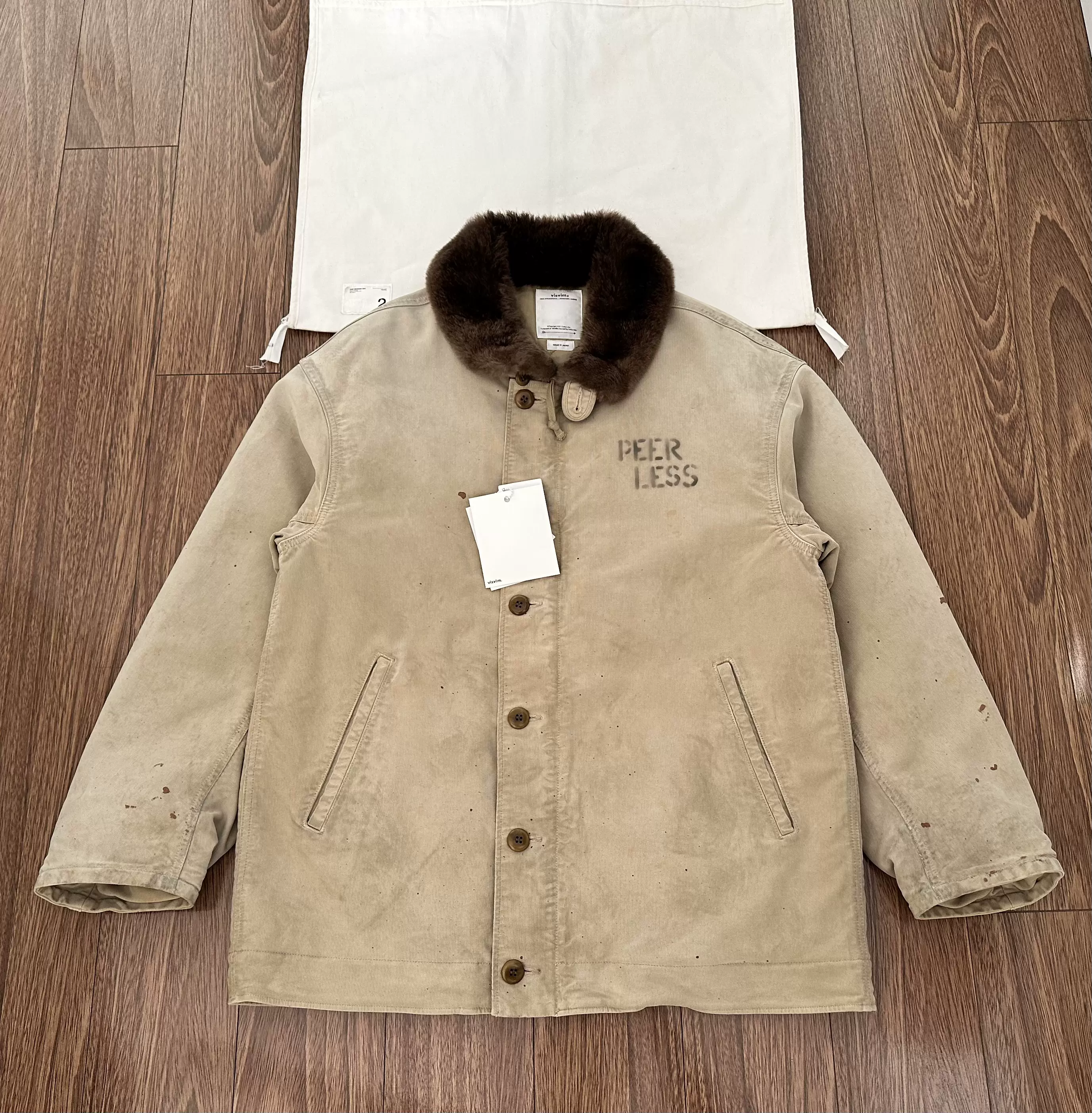 VISVIM 21AW CHIEF DECKHAND COAT G.CORDS 德国灯芯绒泼墨夹克-Taobao