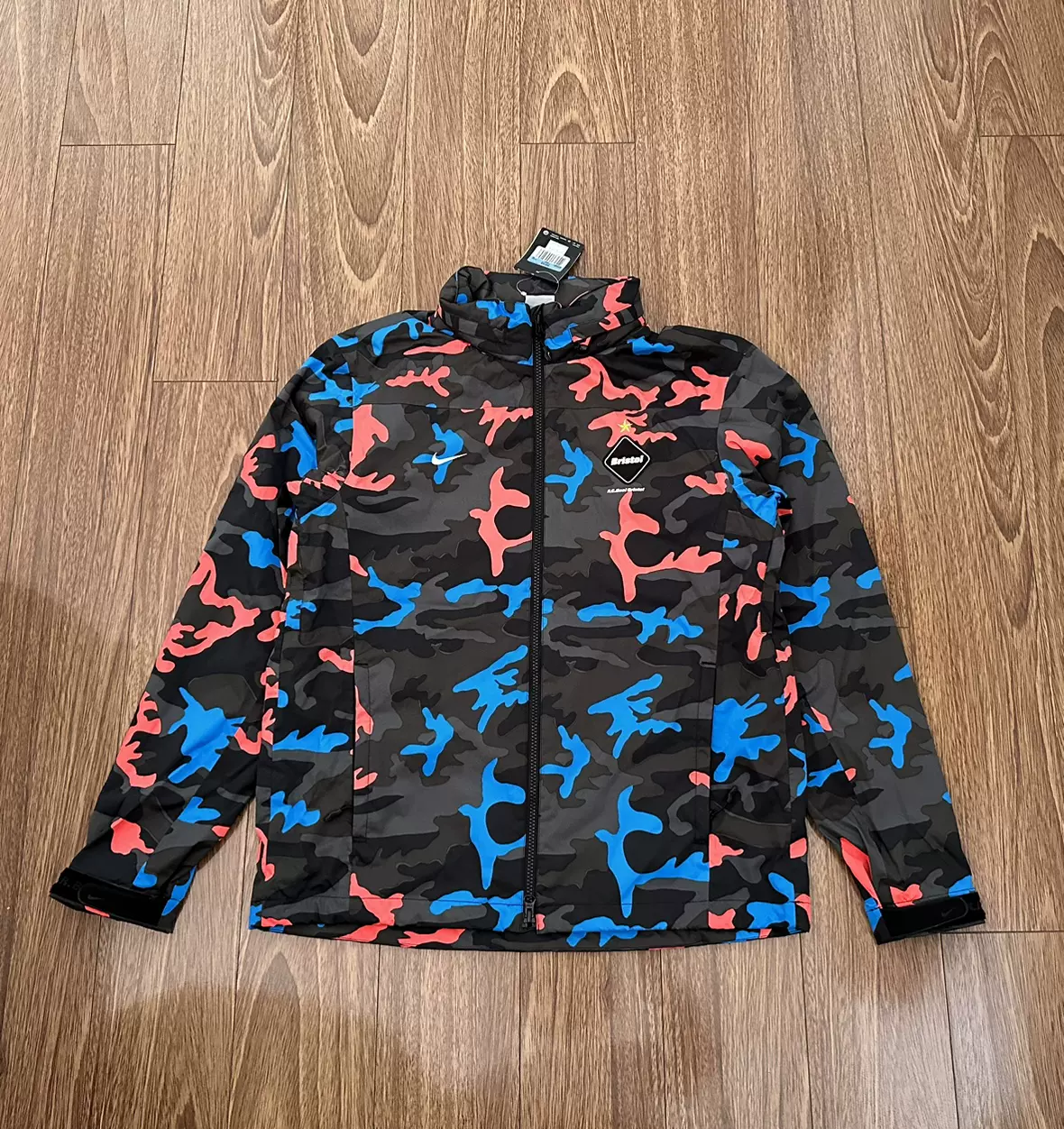 F.C.Real Bristol x NIKE FCRB CAMOUFLAGE TEAM JACKET迷彩夹克-Taobao